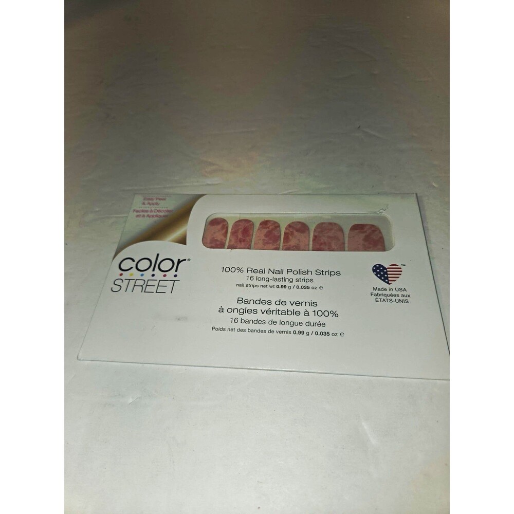 Color Street Blushing Rose Quartz Pink Gloss Nail Polish Strips FDSS85 0.035oz
